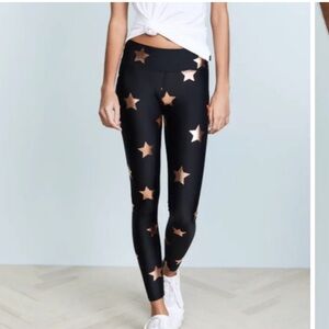 Terez gold foil star leggings